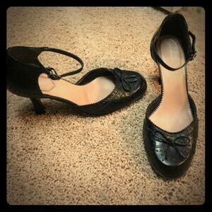 Nine West Black Heel with Ankle Strap